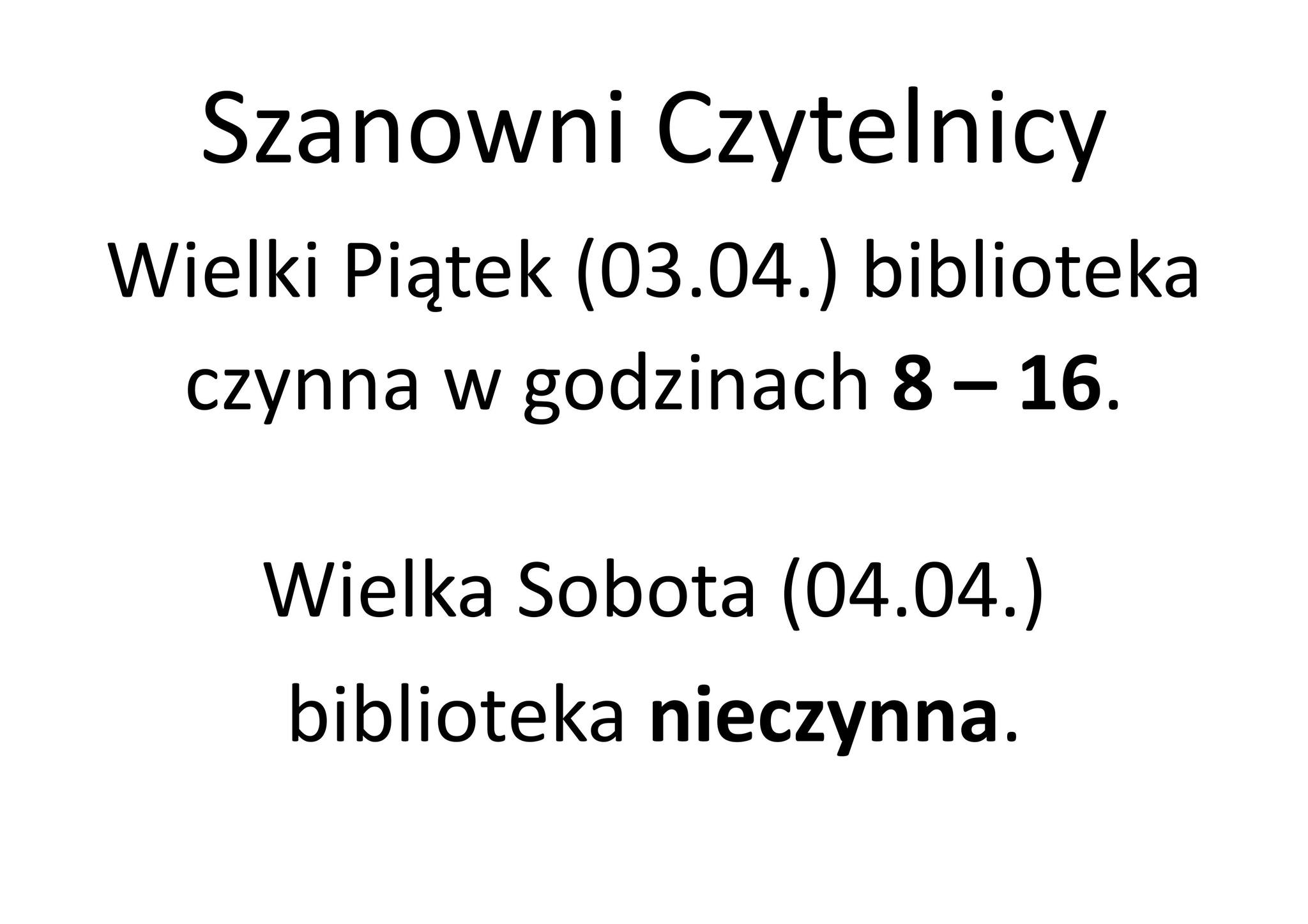 Szanowni Czytelnicy – zdjęcie 1